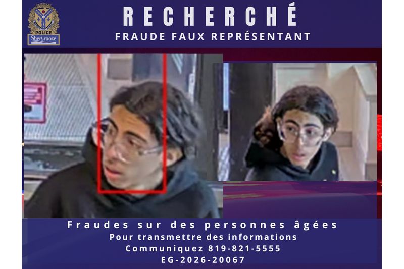 Fraude de 10 000 $ : suspect recherché